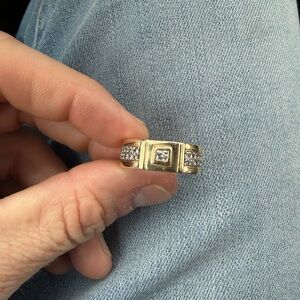 Gold and Silver Men's Ring